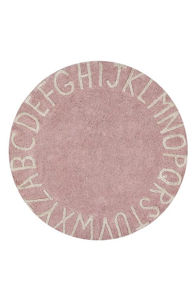 Lorena Canals A to Z Rug in Round Vintage Nude at Nordstrom