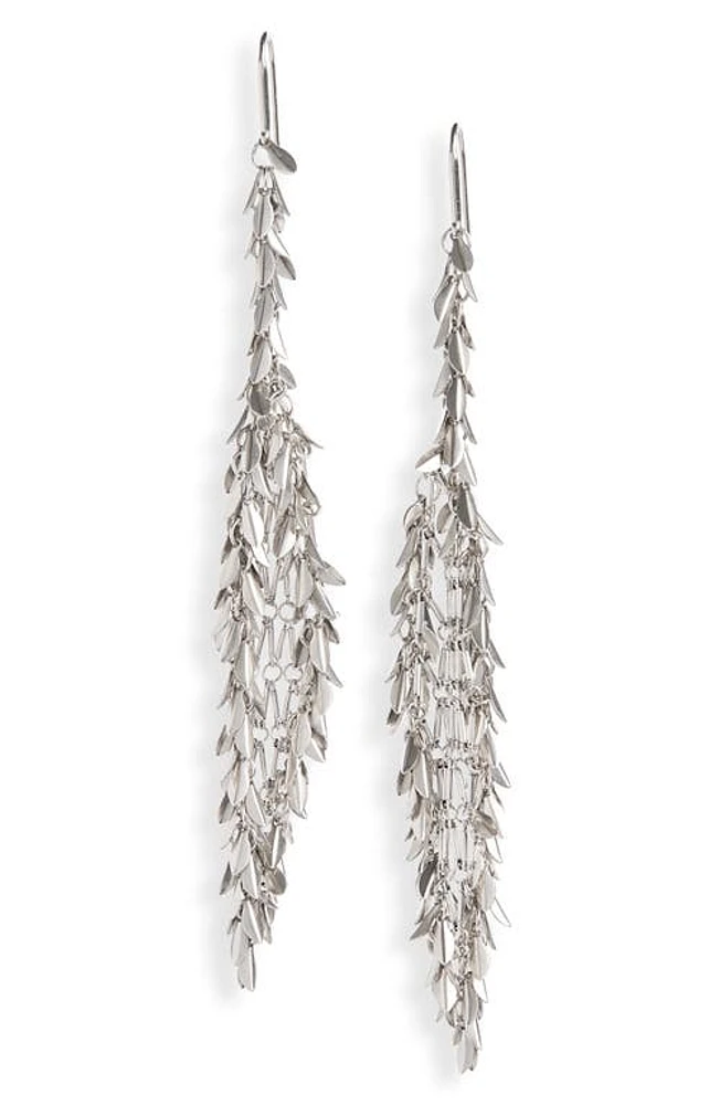 Isabel Marant Mesh Shoulder Duster Drop Earrings in Silver at Nordstrom