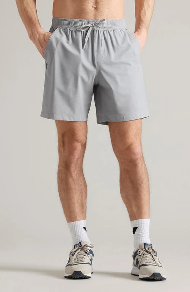 Rhone Pursuit 7-Inch Unlined Training Shorts Sleet Gray Print at Nordstrom,