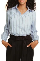 MADRI COLLECTION The Work Stripe Nursing Shirt at Nordstrom,