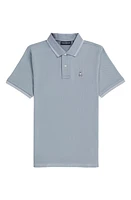 Psycho Bunny Logan Pima Cotton Piqué Polo Summit Grey at Nordstrom,