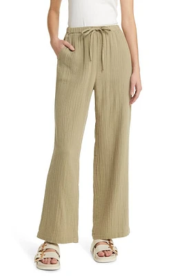 Rails Emmie Orgaic Cotton Gauze Drawstring Pants Mermaid at Nordstrom,