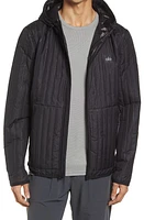 Alo Men's Future Hooded Full Zip Jacket in Black at Nordstrom, Size Small