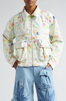 Collina Strada Nash Bloom Doodle Twill Jacket at Nordstrom,