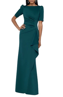 Xscape Evenings Ruched Scuba Crepe Gown at Nordstrom,