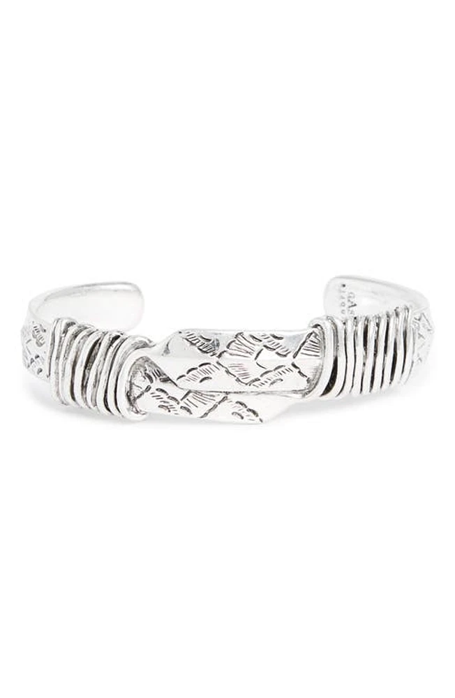 Gas Bijoux Arrow Cuff Bracelet in Silver at Nordstrom