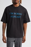 BOILER ROOM Bored Cotton Graphic T-Shirt Black at Nordstrom,