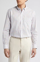 Johnston & Murphy Floral Cotton Button-Up Shirt White Multi at Nordstrom, R