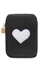 Bloc Bags Mini Heart Cosmetics Bag in Black/White at Nordstrom