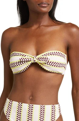 lemlem Ava Bandeau Bikini Top in Kesiti Pink at Nordstrom, Size Small