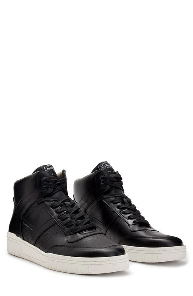 AllSaints Pro High Top Sneaker Black at Nordstrom,