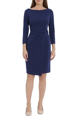 Maggy London Faux Wrap Sheath Dress Ocean Cavern at Nordstrom,