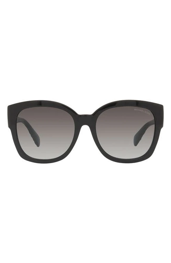 Michael Kors Baja 56mm Gradient Square Sunglasses in Black at Nordstrom