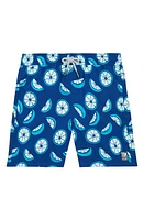 Tom & Teddy Kids' Citrusswim Trunks Ocean Blue at Nordstrom,