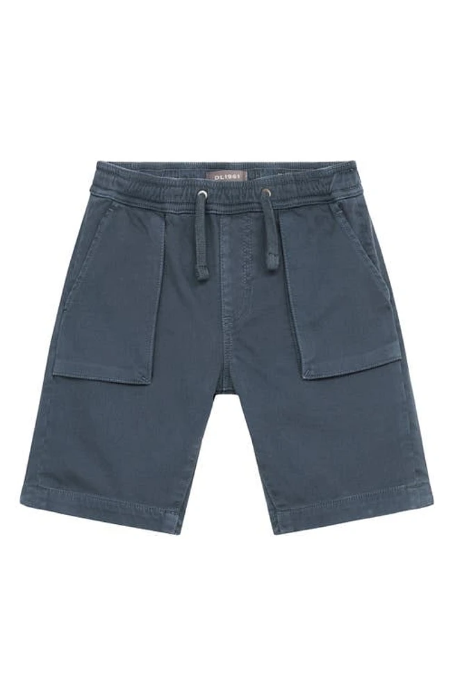 DL1961 Kids' Jackson Knit Denim Shorts in Dark Stone Blue at Nordstrom, Size 16