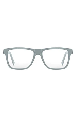 Fifth & Ninth Parker 57mm Square Blue Light Blocking Glasses in Matte Grey at Nordstrom