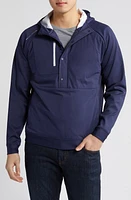 Peter Millar Weld Hooded Pullover Navy at Nordstrom,