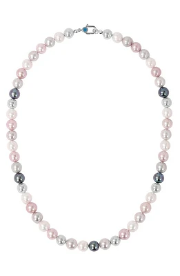 POLITE WORLDWIDE Multicolor Freshwater Pearl Necklace in Sterling Silver Rhodium at Nordstrom, Size 18.5