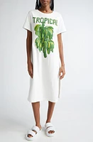 FARM Rio Tropical Cotton Graphic Print T-Shirt Dress Off-White at Nordstrom,