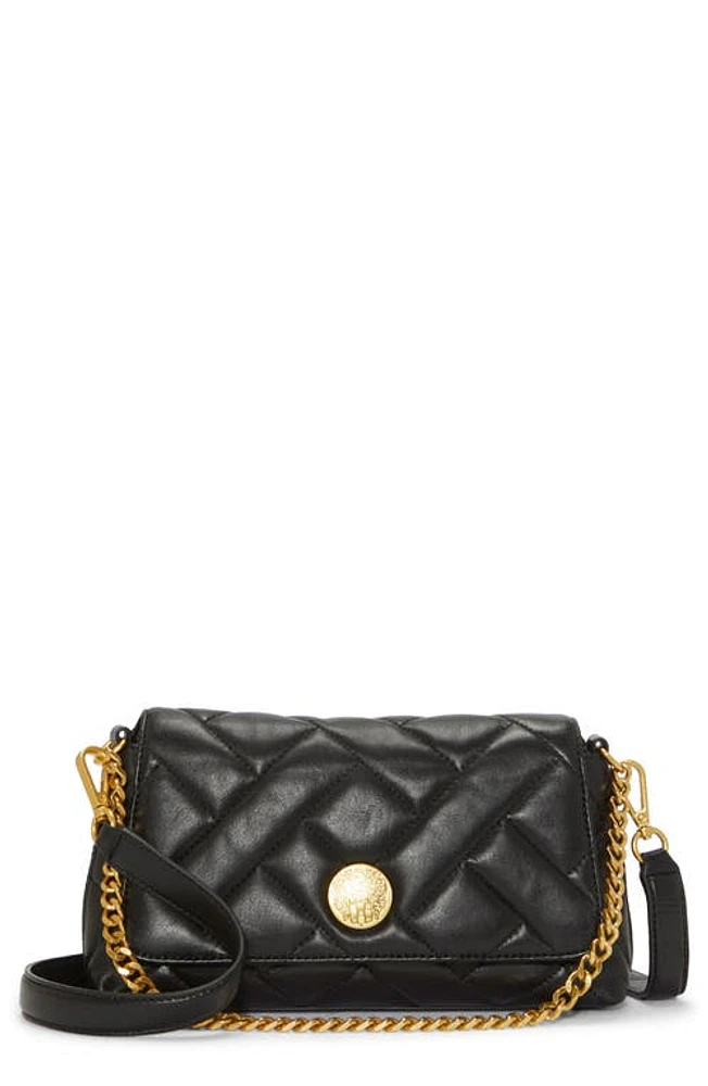 Vince Camuto Kisho Quilted Leather Crossbody Bag in Black Sheep Hunter at Nordstrom