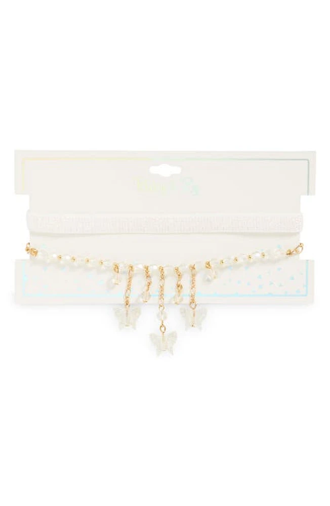 Ruby & Ry Kids' Layered Charm Choker Necklace in Gold at Nordstrom