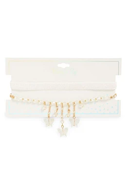 Ruby & Ry Kids' Layered Charm Choker Necklace in Gold at Nordstrom