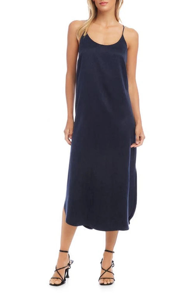 FIFTEEN TWENTY Racerback Midi Dress Navy at Nordstrom,