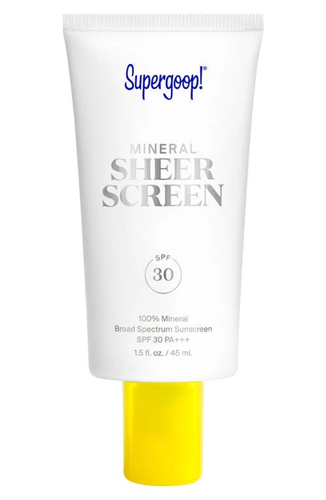 Supergoop! Supergoop! Mineral Sheerscreen SPF 30 Sunscreen Lotion at Nordstrom, Size 1.5 Oz