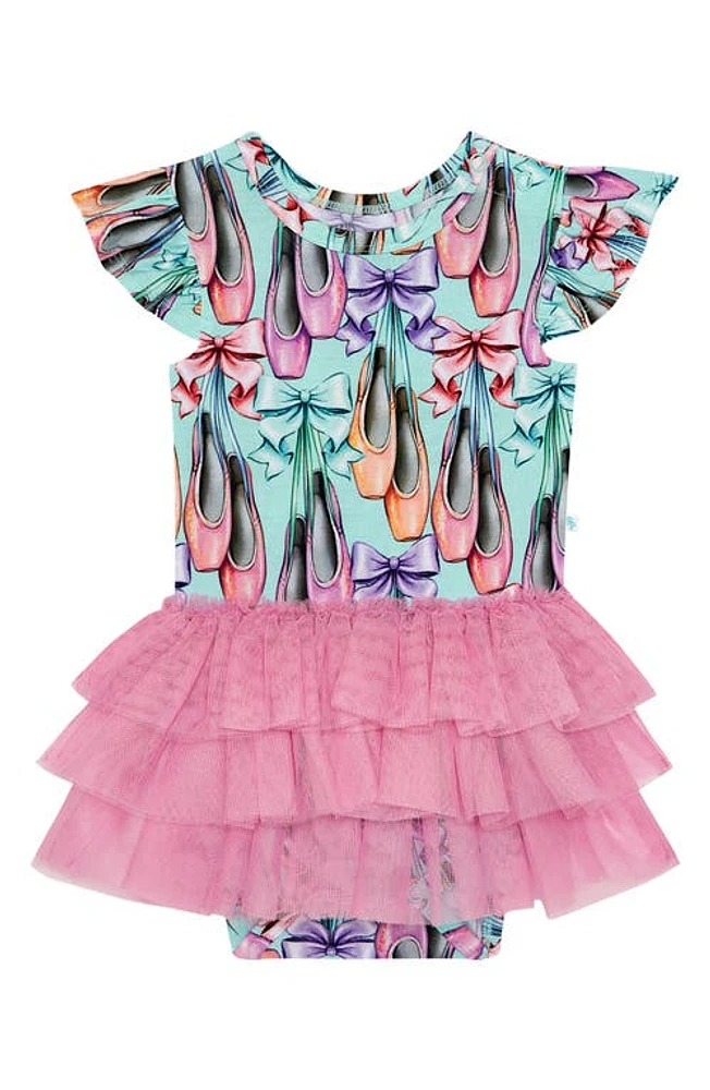 Posh Peanut Kids' Irina Ruffle Cap Sleeve Tulle Tutu Dress Light/Pastel Blue at Nordstrom,