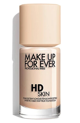 Make Up For Ever HD Skin Waterproof Natural Matte Foundation in 1R02 at Nordstrom, Size 1.01 Oz