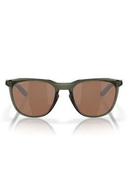 Oakley Thurso 54mm Prizm Polarized Round Sunglasses in Olive at Nordstrom