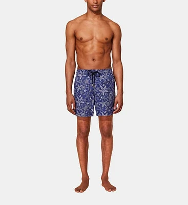 Vilebrequin Men's Starlettes Bicolores Swim Trunks in Encre at Nordstrom