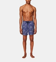 Vilebrequin Men's Starlettes Bicolores Swim Trunks in Encre at Nordstrom