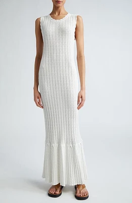 Loulou Studio Open Stitch Sleeveless Maxi Sweater Dress at Nordstrom,