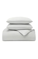 Boll & Branch Waffle Weave Organic Cotton Duvet Cover & Sham Set in Sky at Nordstrom, Size Full