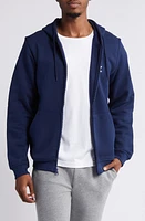 adidas Originals Trefoil Essentials Fleece Zip Hoodie Night Indigo at Nordstrom,