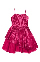 Un Deux Trois Kids' Peekaboo Sequin Party Dress at Nordstrom,