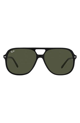 Ray-Ban Bill 60mm Square Sunglasses in Black/Green at Nordstrom