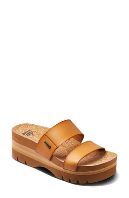 Reef Vista Hi Platform Slide Sandal Natural at Nordstrom,