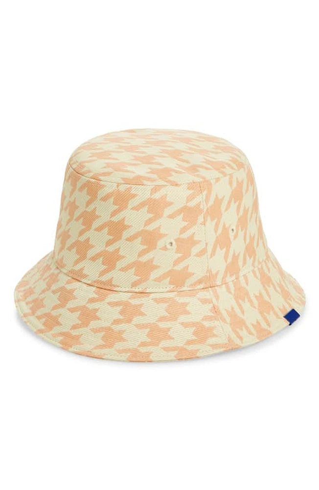 burberry Houndstooth Bucket Hat Sherbet at Nordstrom,