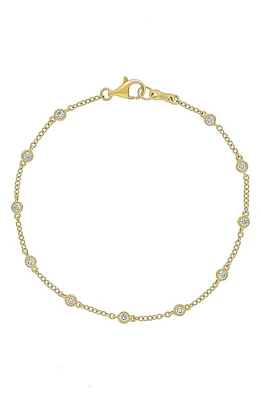 Bony Levy Aviva Diamond Station Bracelet in 18K Yellow Gold at Nordstrom, Size 7