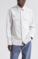 Noah Floral Print Cotton Work Shirt Pastel at Nordstrom,