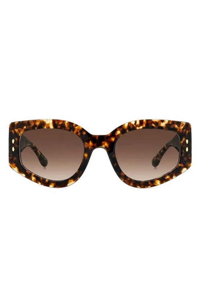 Isabel Marant 54mm Gradient Cat Eye Sunglasses in Havana/Brown Gradient at Nordstrom