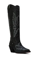 Donald Pliner Kaytee Pointed Toe Western Boot Black at Nordstrom,