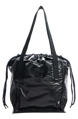 Balenciaga Medium Calfskin Leather Cargo Tote in Black at Nordstrom