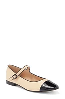 Jeffrey Campbell Curvet Mary Jane Nude Patent Black Combo at Nordstrom,