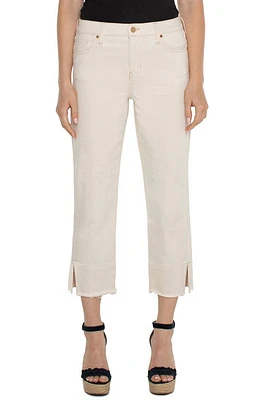 Liverpool Los Angeles Liv Frayed Split Hem Non-Skinny Skinny Jeans Seaside Dunes at Nordstrom,