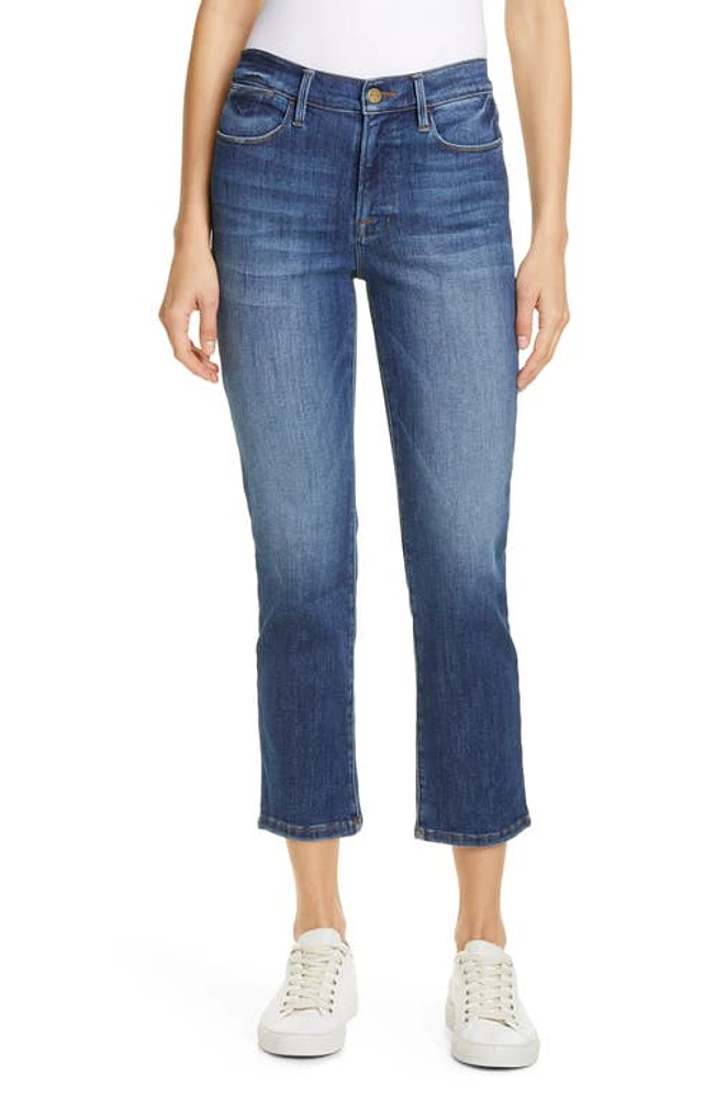 FRAME Le High Ankle Straight Leg Jeans Bestia at Nordstrom,