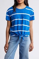 caslon(r) Crewneck Tie Front T-Shirt at Nordstrom,