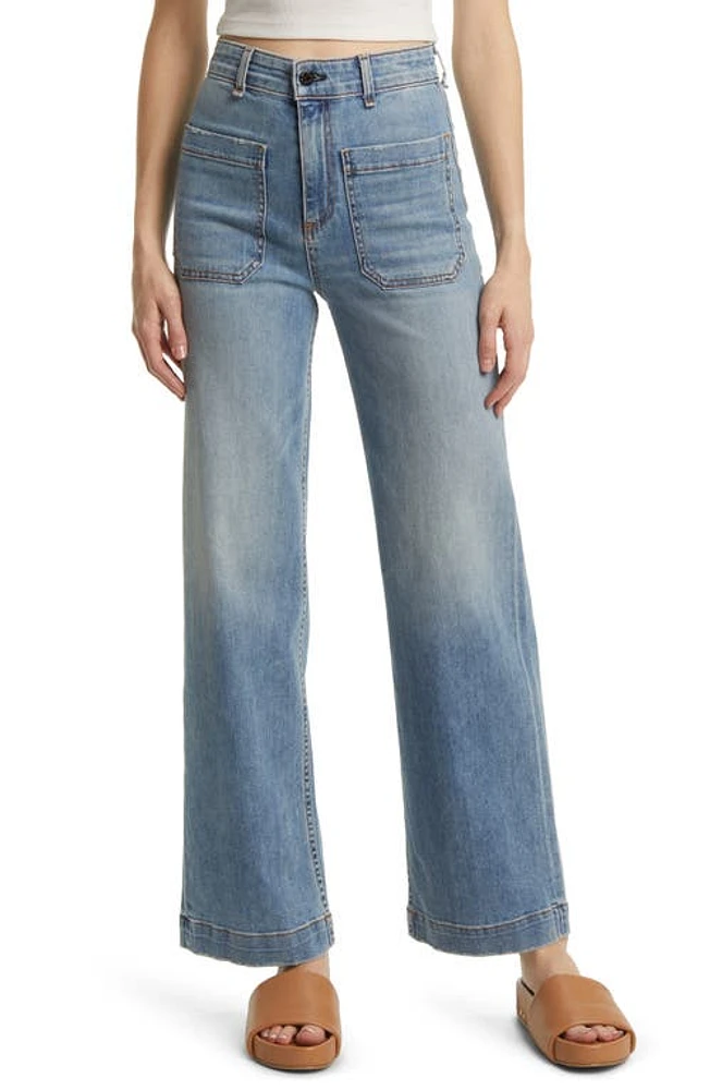 ASKK NY Sailor High Waist Wide Leg Jeans Water Street at Nordstrom,